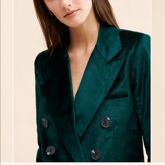 Free People Velvet Ashby Blazer boho event wedding size small NWOT - Picture 4 of 8